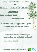 Sēklu un augu maiņas punkta atvēršana